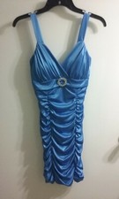 Sz Small, Light Blue Papaya Party/Homecoming Dress, Made in the USA
