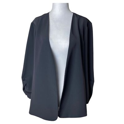 The Limited Cardigan Jacket Womens Extra Large Black Open Front Lightweight