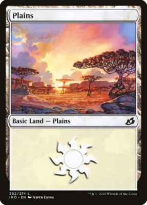 10x PLAINS Basic land (mixed art) - NM - Ikoria - SPARROW MAGIC