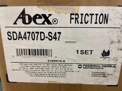 Federal Mogul Abex Brake Lining SDA4707D | Set of 8 | Aftermarket