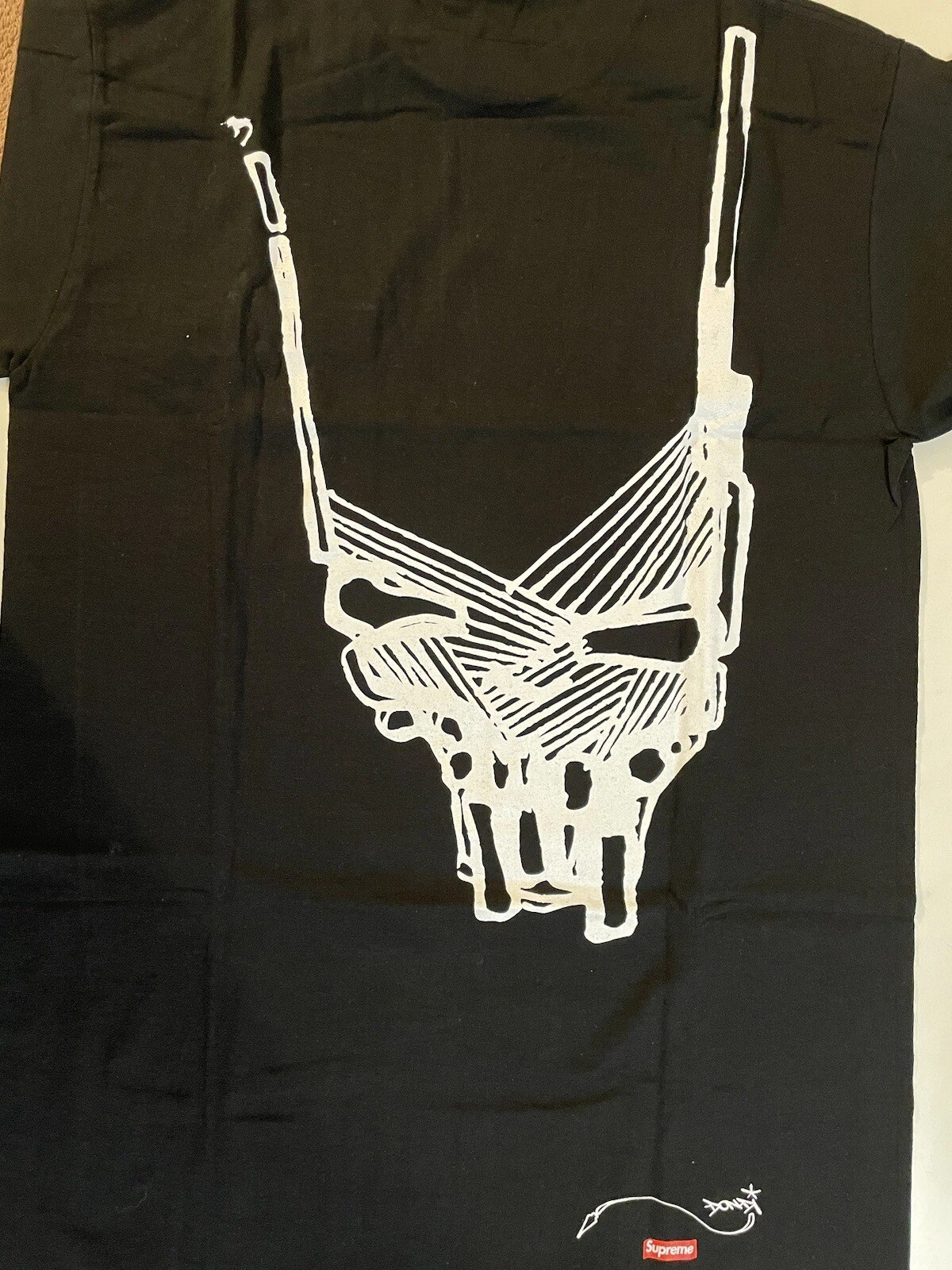 TEE SHIRT TÊTE CRÂNE SUPREME X DONDI   100 % authentique RARE moyen
