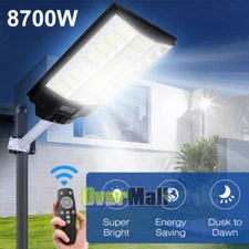 12000000lm LED Solar Street Light Security Flood Lamp Motion Sensor Outdoor Wall