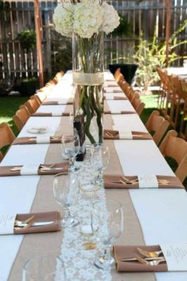 Juta di Nastro Rotolo 30cm*10m Runner da Tavola in Iuta,per Matrimoni, Eventi, Decorazione da