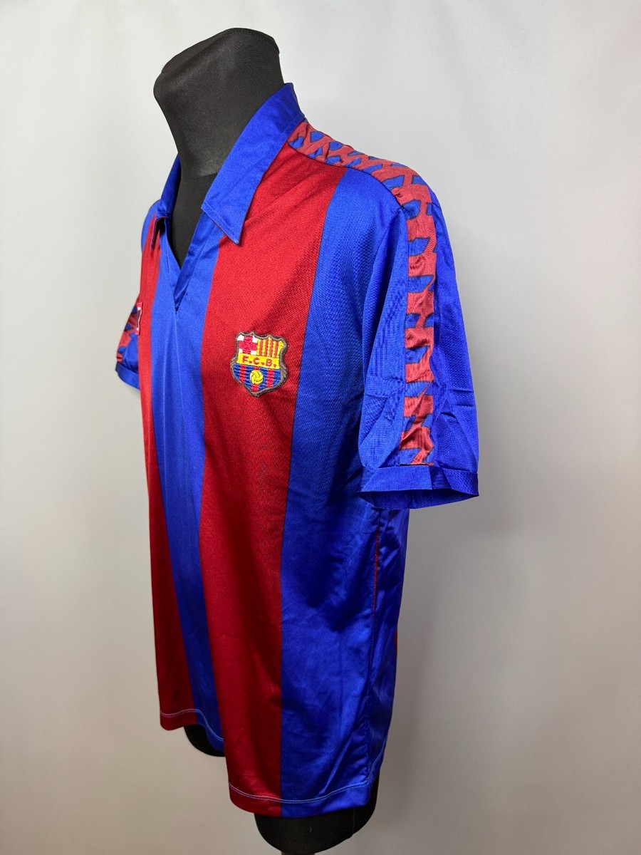 BARCELONA 1984 1989 HOME SHIRT FOOTBALL SOCCER JERSEY MEYBA MENS