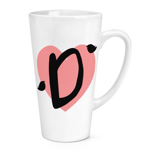 D Herz Alphabet 483Ml Groß Latte Becher Tasse - Valentinstag Freundin-image