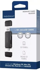Insignia USB-C/USB 3.0 to SD and microSD Memory Card Reader
