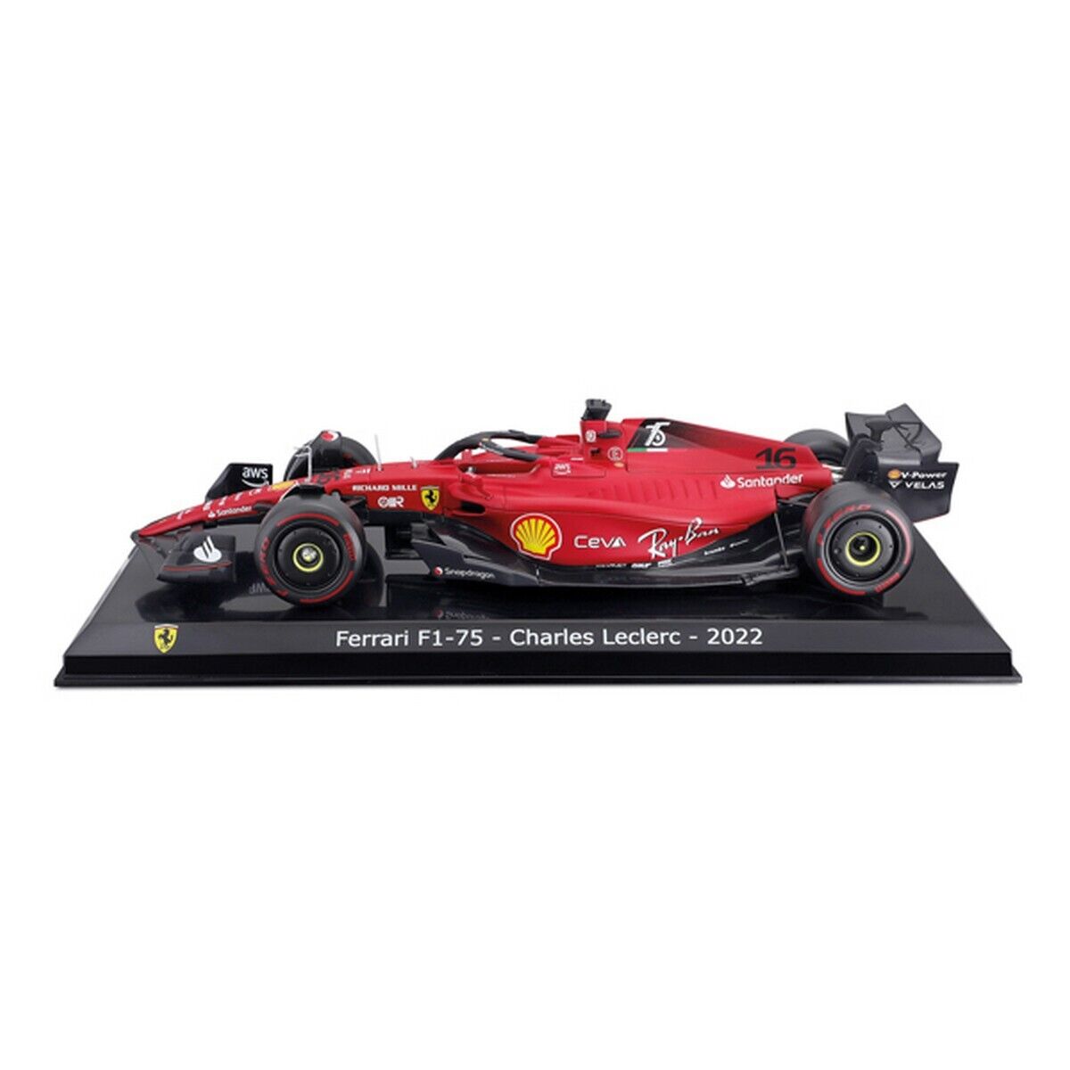 Ferrari 1:18-scale Ferrari F1-75 Charles Leclerc model Unisex