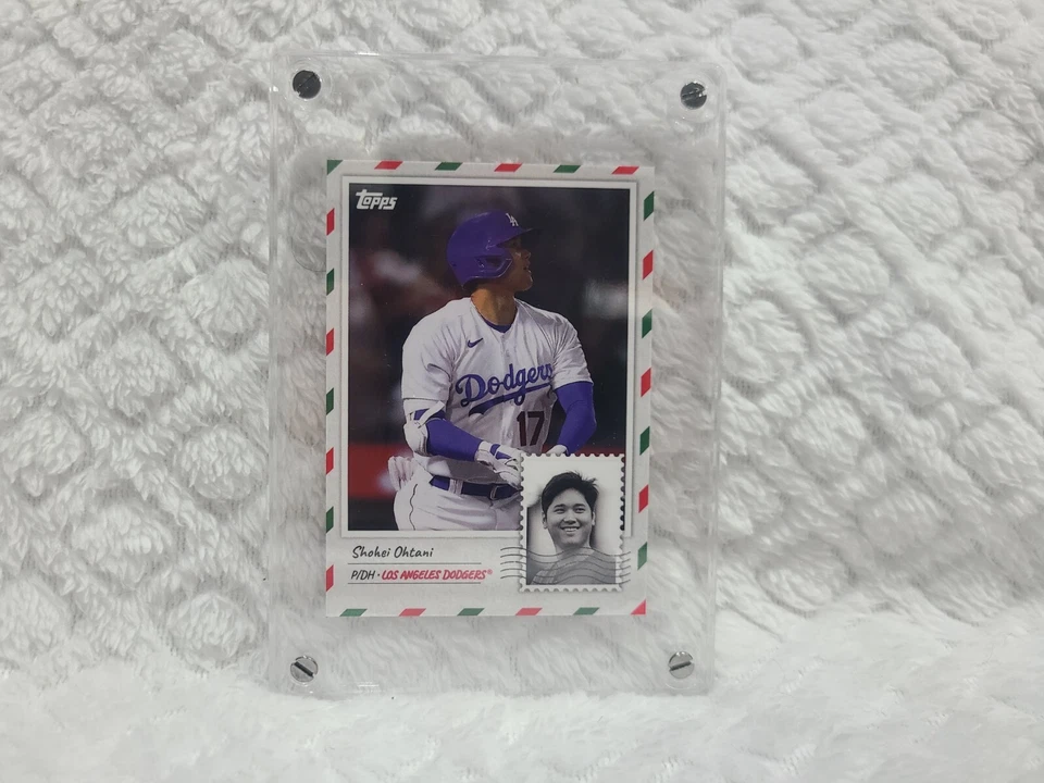 2023 Topps Holiday SHOHEI OHTANI Los Angeles Dodgers Card #1 - Image 3 of 3
