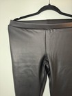 Express Black Faux Leather Stretch Leggings, Size M, Waist 31", Inseam 30" — photo 2