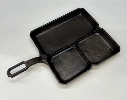 Vtg. Griswold Breakfast Skillet #666 Colonial Cast Iron Skillet Large Logo