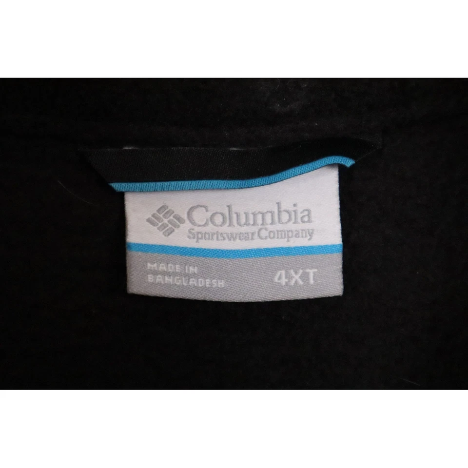 Columbia Mens 4XT Fleece Jacket Full Zip Black Soft Warm Outdoors - Image 2 of 4
