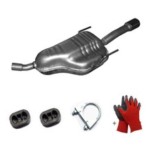 Endschalldämpfer Endtopf + Montagesatz Auspuff für Opel Astra H TwinTop A04 L67