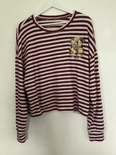 Primark Harry Potter Soft Lounge Wear Burgundy Strip Top ( Size XL )