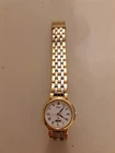 Ladies Vintage Seiko Quartz Day Date Watch In Stainless And Gold Preowned