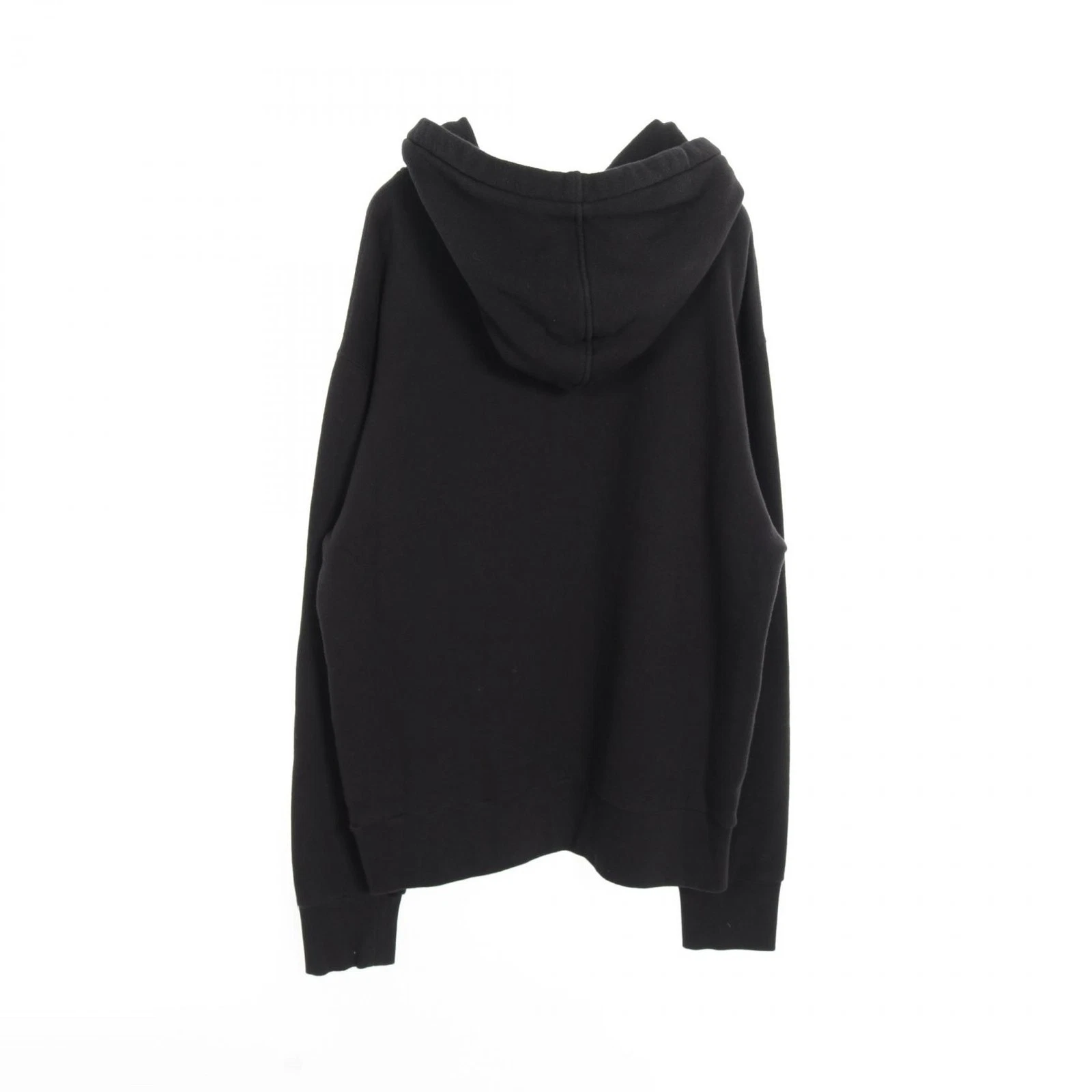 GUCCI Interlocking G Felpa con Cappuccio Abbigliamento Top Cotone Uomo Nero Bianco 475374