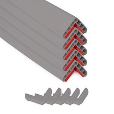 Rubber Corner Guard Edge Protector 1x1x36" Baby Proofing Self-Adhesive Strips 5
