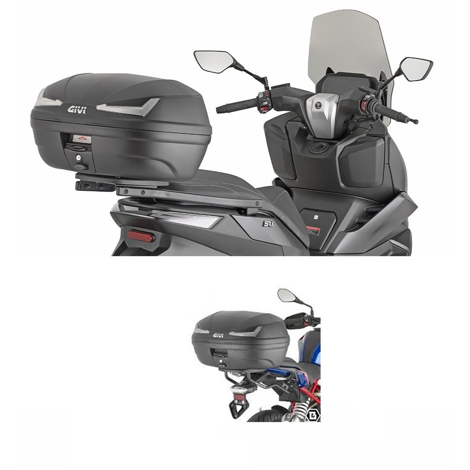 Per Peugeot Geopolis 500 Bauletto Valigia Givi 34+Rete+Piastra - 12