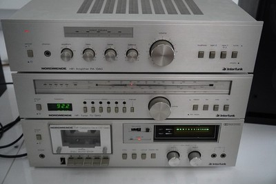 NORDMENDE HiFi Stereo Anlage Alu Silber PA TU CD 1340 Interfunk Alu gebürstet Ed