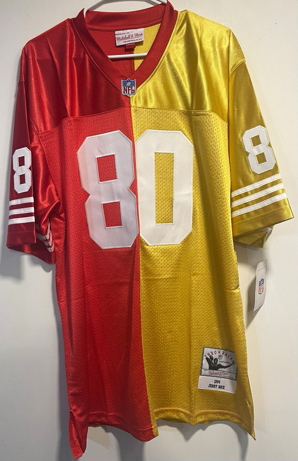 Mitchell & Ness Jerry Rice #80 San Francisco 49ers Throwback Jersey NFL