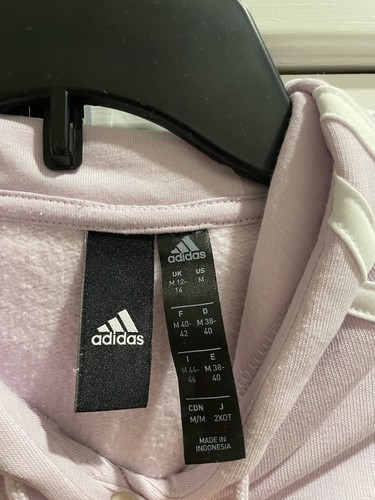 Adidas Hoodie Damen Lavendel Cropped. Größe M. 3 weiße Streifen - Bild 10 von 17