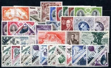 MONACO 1956 527-568 ** MINT IMMACULATE YEAR COMPLETE TRIANGLE STAMP (00044