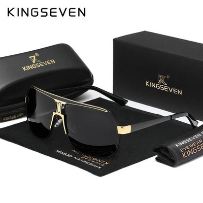 KINGSEVEN Mens Polarized Sunglasses Ovesized Frame High Quality Sun Glasses for 