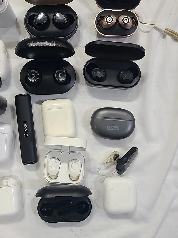Mixed Lot Of 50 Wireless Earbuds Various Brands Untested   FOR PARTS ONLY #122 - Image 3 of 4