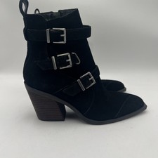 NWOB Crown Vintage Stralla Booties Women's Black Size 8.5M/39.5