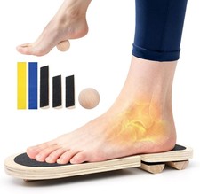 Foot Strengthener Exerciser for Sprained, Axis Board, Non-Slip Wood