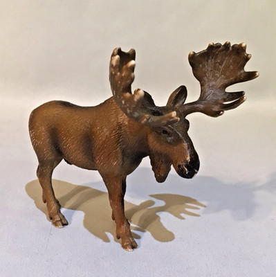 Schleich BULL MOOSE Wild Life Series 2002 Animal Figure #14310 Retired Germany