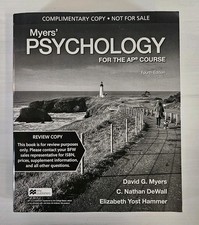 Myers AP psychology textbook - Fouth Edition ...