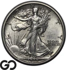 1918-D Walking Liberty Half Dollar *Scarce In MS* Nice Strike, BU++, Better Date