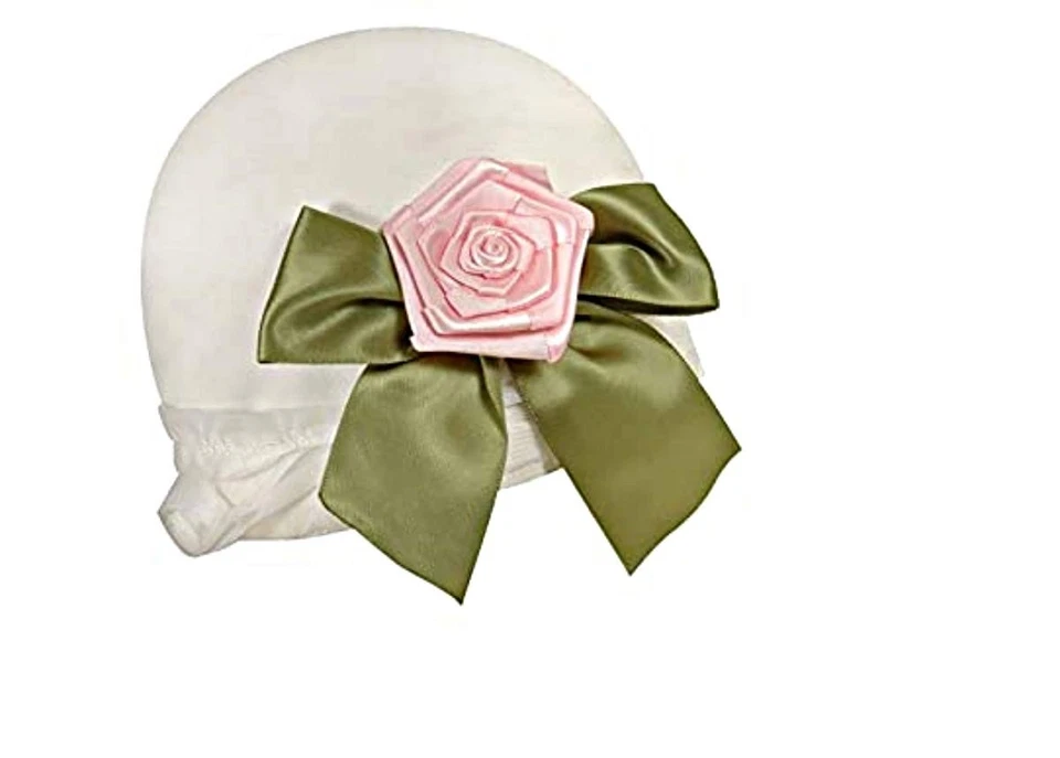 Girl's Night Out Gown and Cap Set, White, 0-6 Months - Image 4 of 4