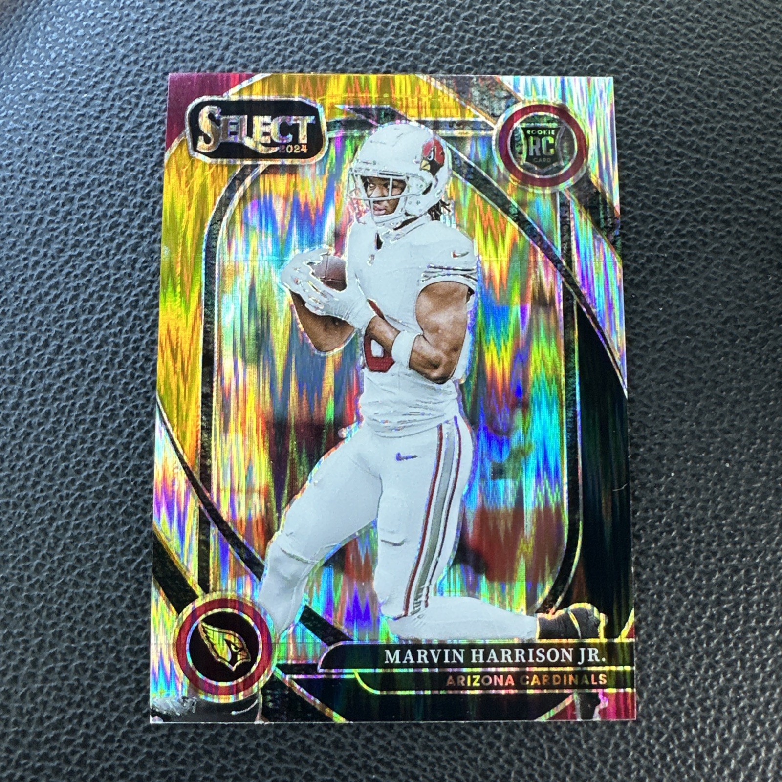 2024 Panini Select Rookie Club LvL Marvin Harrison Jr #219 Black & Gold Shock RC