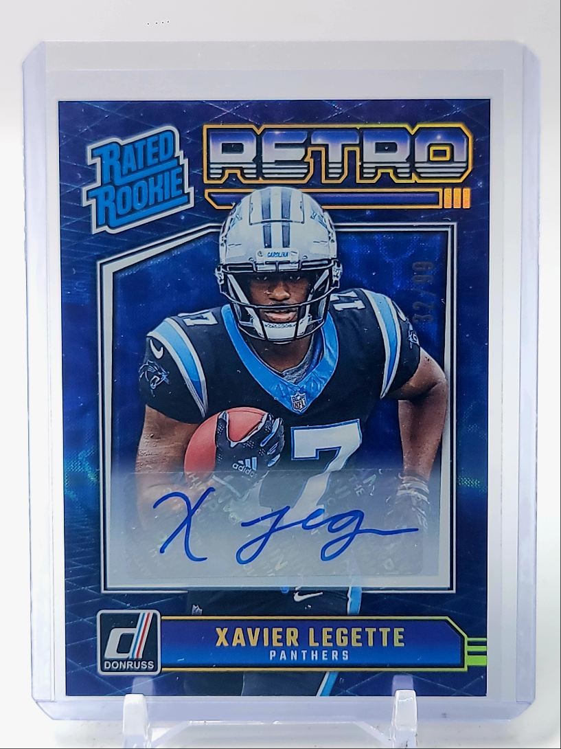 XAVIER LEGETTE 2024 DONRUSS RETRO RATED ROOKIE AUTOGRAPH RC AUTO /99 Q3858