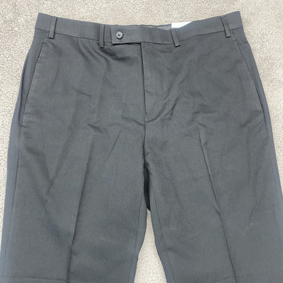 Lauren Ralph Lauren Pants Mens 36x32 Black Dress Pant Classic Fit Flat front  New | eBay