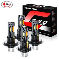 H7h7 Led Combo Headlights High Low Beam Kit Bulbs For Smart Fortwo 2008-2015
