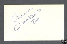 Shawn Chambers signed hockey index card 1999 Cup winner