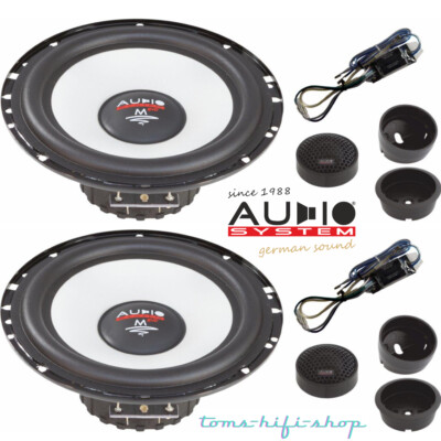 Audio System M-165 EVO2 16,5cm Lautsprecher 2-Wege Auto Boxen Set 260 Watt 165mm