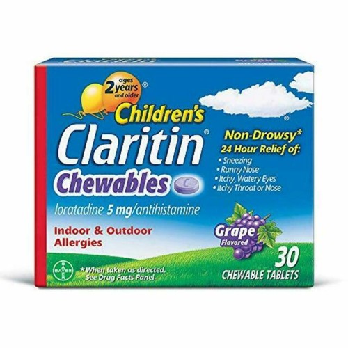 Claritin Children's 5 mg Grape Flavored Allergy Treatment Tablet 30