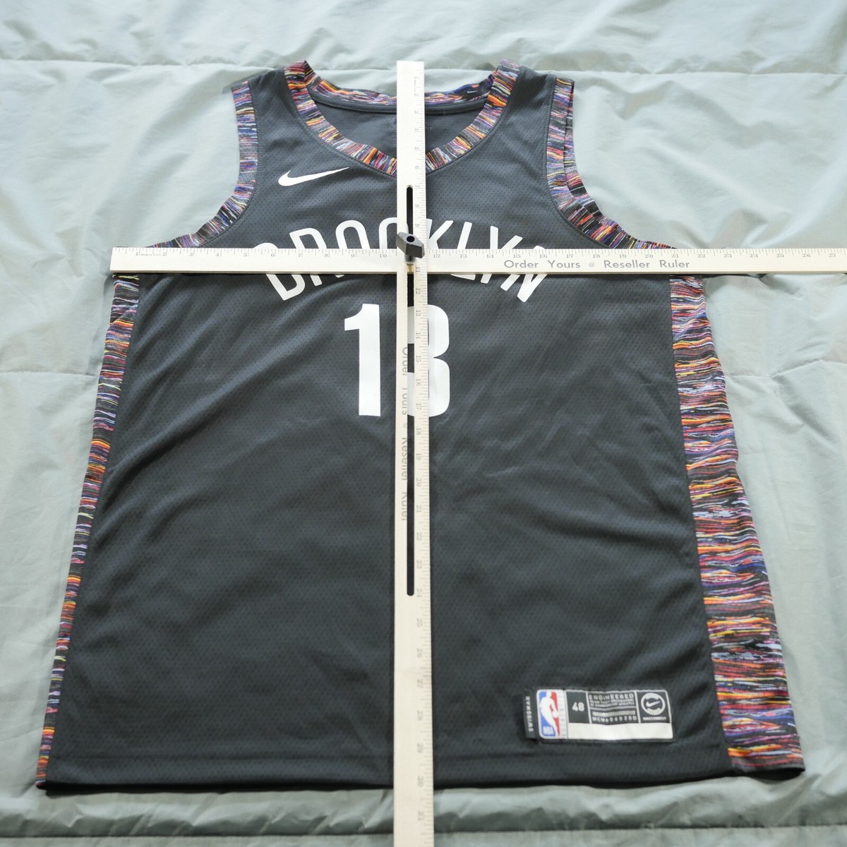 NBA BROOKLYN NETS City Edition ジャージ 48 Brooklyn Nets Jersey Large 48 Black City Edition Swingman 13