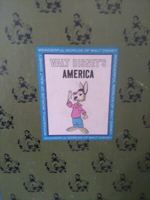 Vintage 1963 Walt Disney's America Book The Wonderful Worlds Of