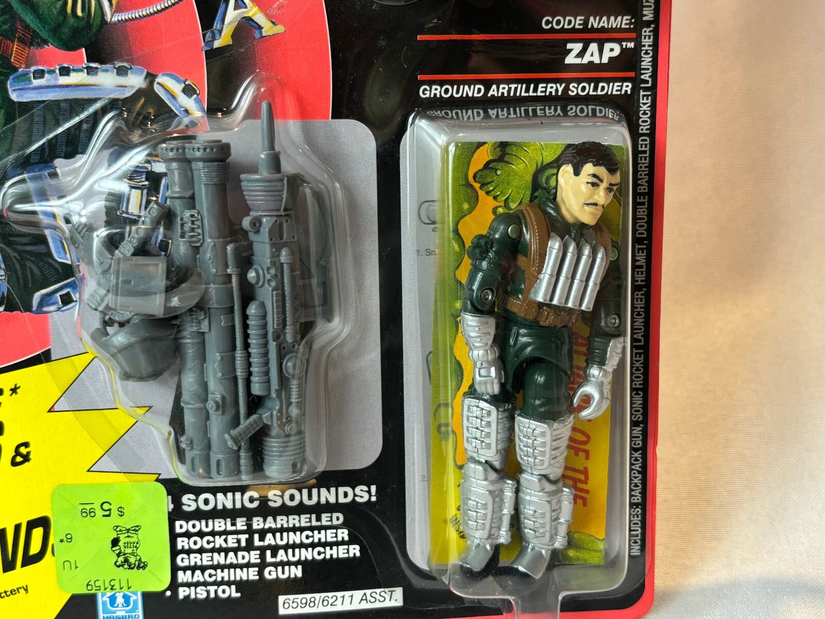 1990 Hasbro GI Joe SUPER SONIC FIGHTER ZAP Action Figure in