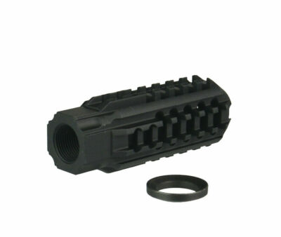 Black Low Concussion Muzzle Brake Compensator 1/2x28 Thread For .17HMR
