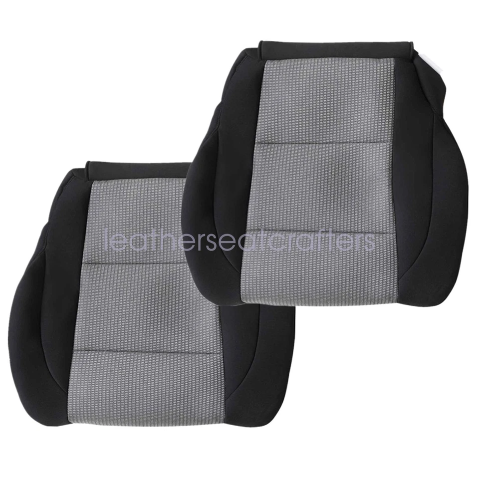 Cubierta de asiento inferior de tela negra/gris para conductor y pasajero Nissan Titan 2005-2007 Foto 4 de 4