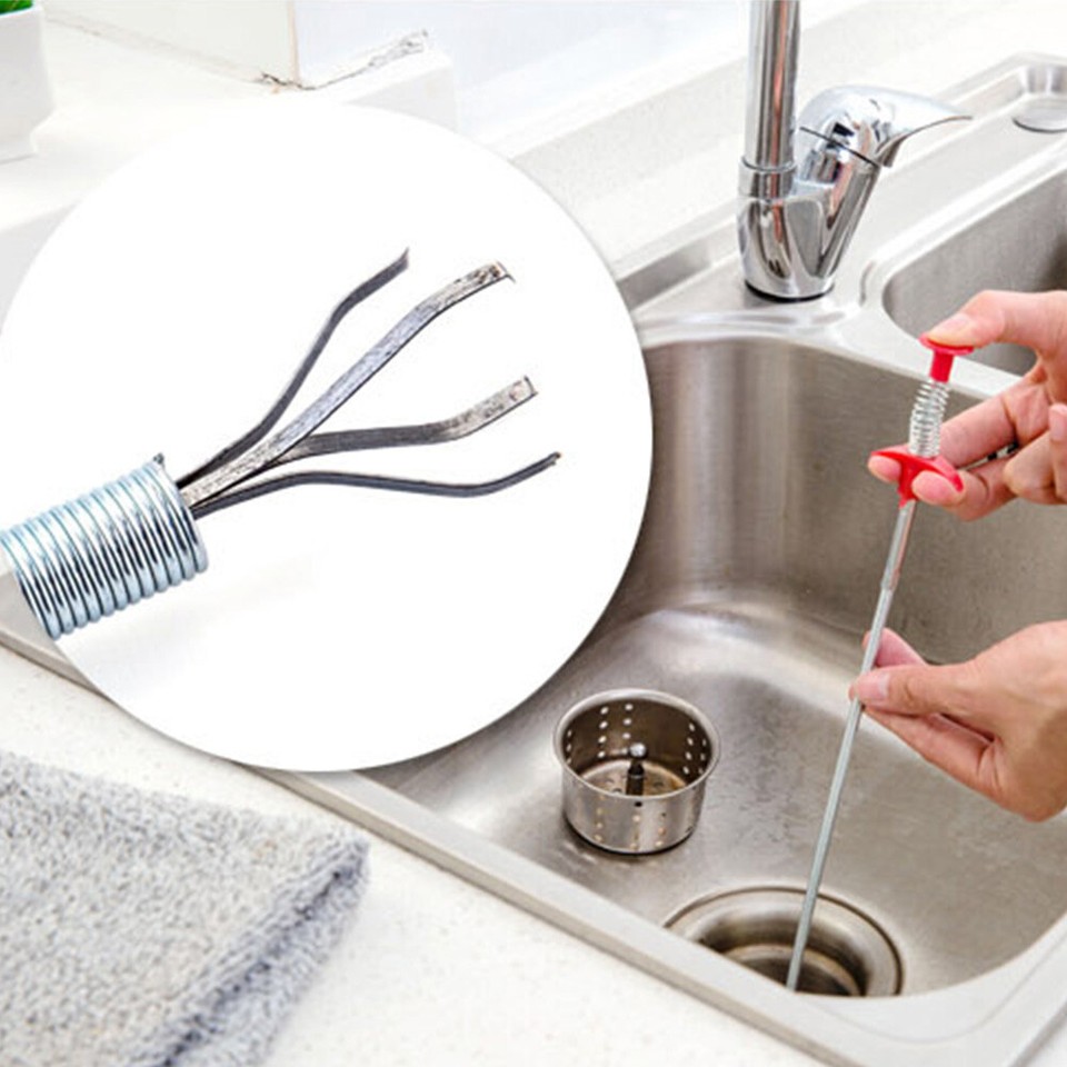 Practical Home Drain Bendable Pipe Cleaner Bathroom Toilet Pipes