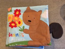 HANDMADE CHILDREN'S CLOTH BOOK- THANKS A BUNCH SQUIRREL