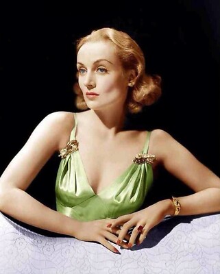 CAROLE LOMBARD 8x10 Photo Sexy 1930s Film Star Blonde Bombshell Reprint Art RP