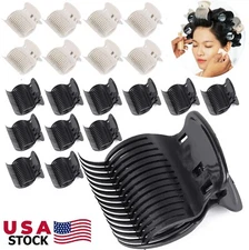24× Hot Roller Clips Hair Curler Claw Clips Hair Perm Insulation Hair Clips US