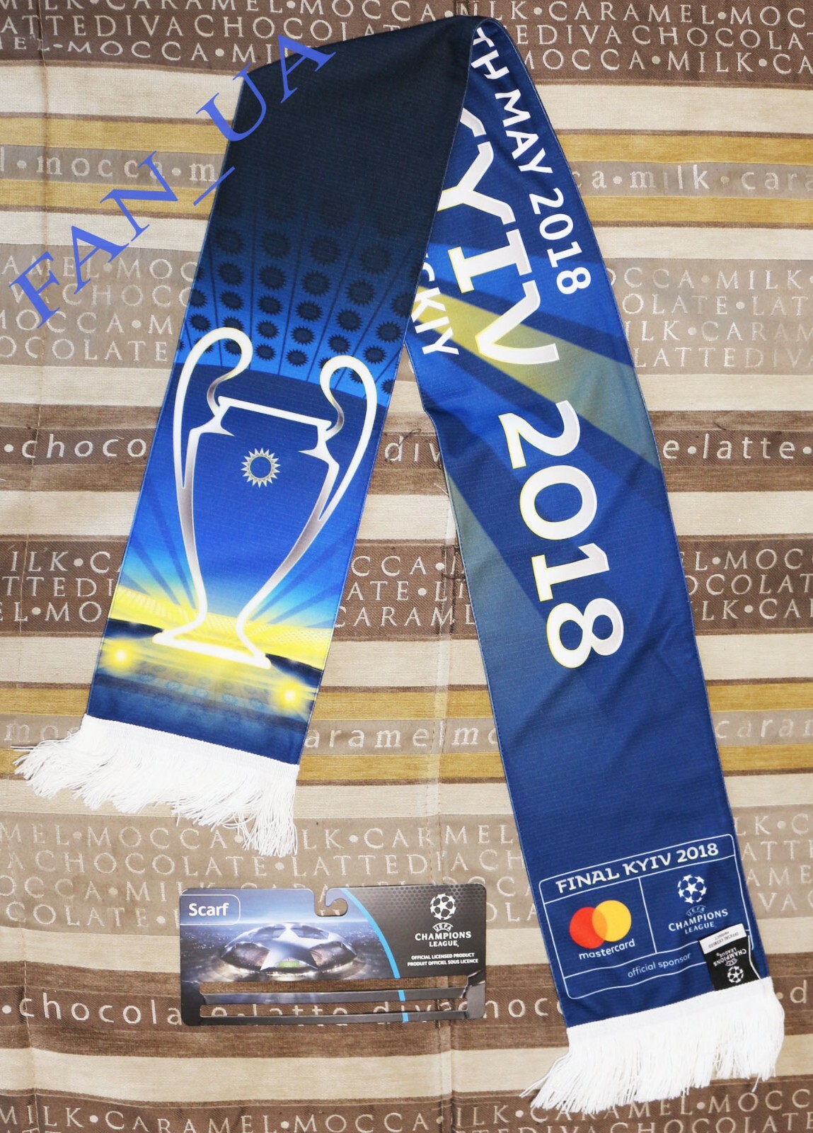 2018 bufanda oficial de la Liga de Campeones FINAL FC Real Madrid Liverpool |